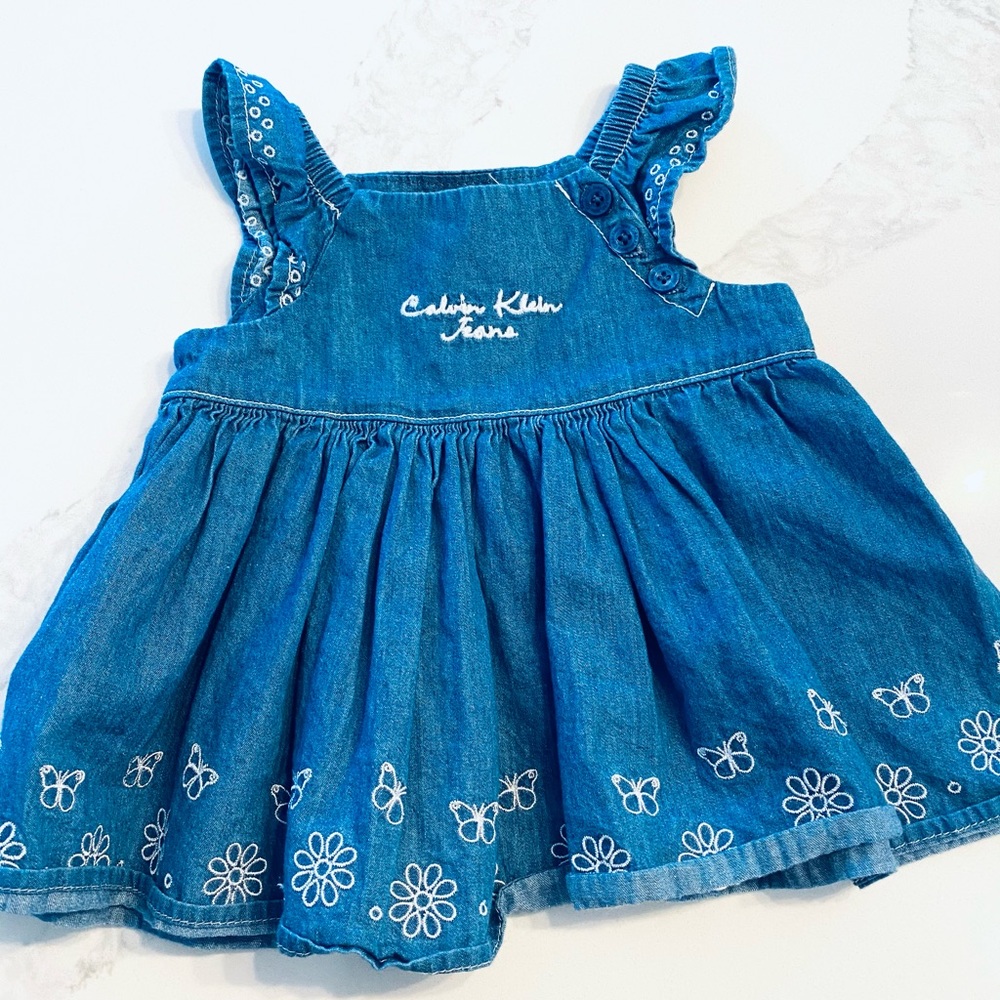 🌸2FOR$20🌸 Calvin Klein jean baby dress - Picture 1 of 4